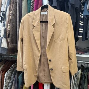 Tan Blazer with Button Details